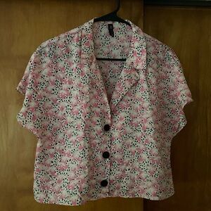 Zara Summer Short Sleeve Button Shirt